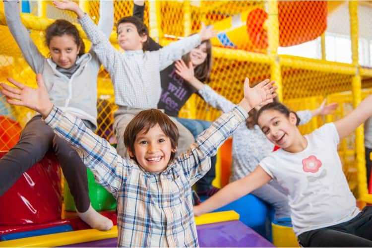Play on a giant indoor playground at Jump & Jacks